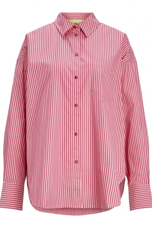 Long-sleeve shirt JJXX 12200353-Cerise-STRIPE