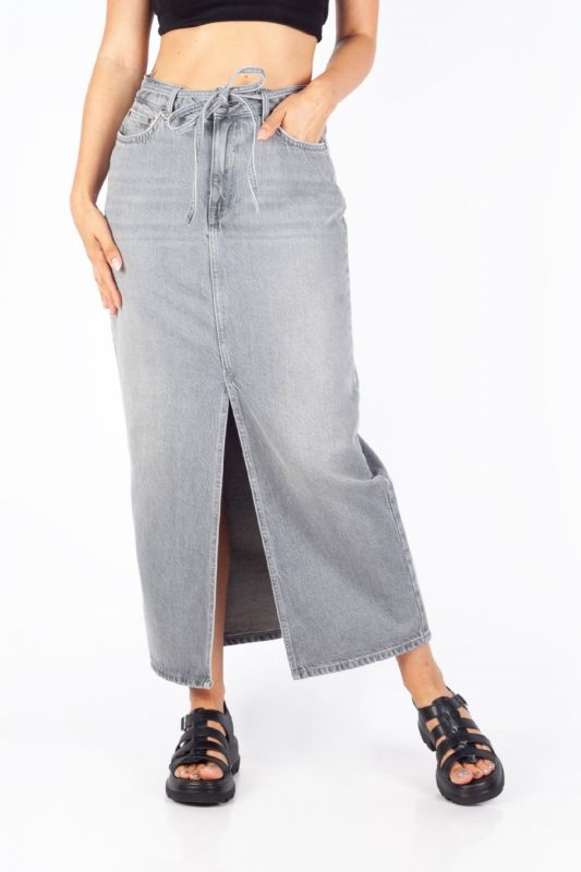 Denim skirt ONLY 15340707-Medium-Grey