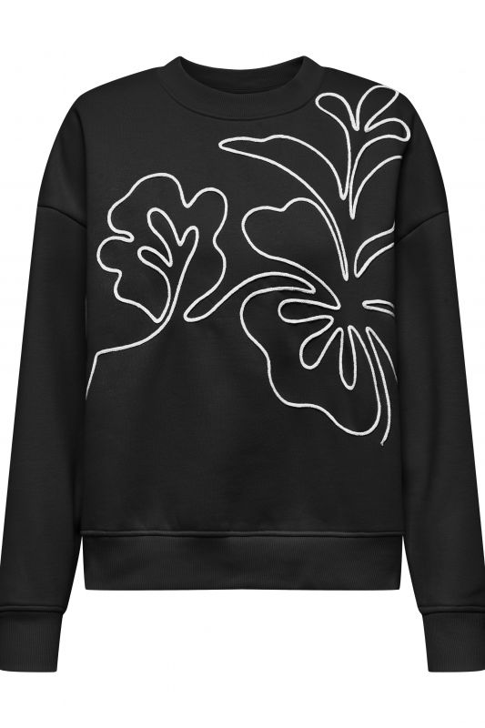 Hoodie JACQUELINE DE YONG 15352987-Black-EMB-WF