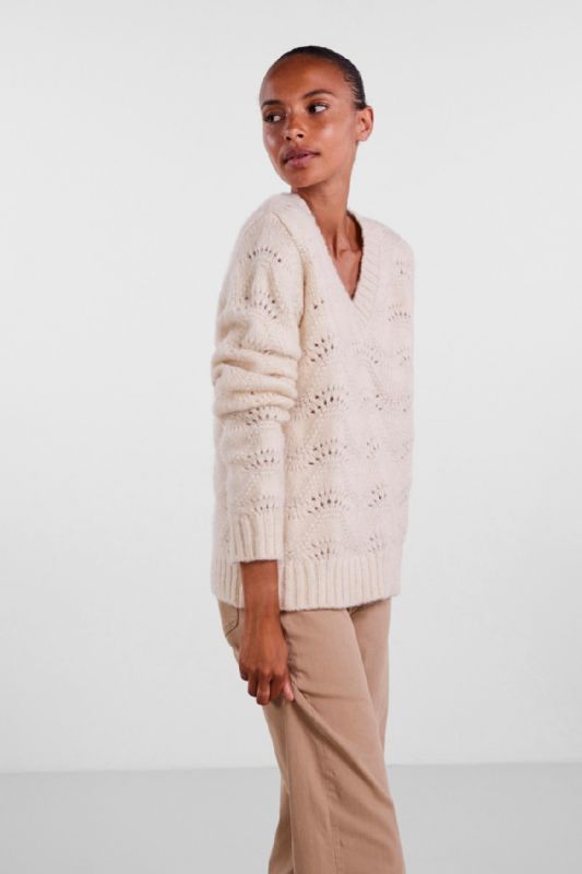 Sweater PIECES 17126613-Whitecap-Gray