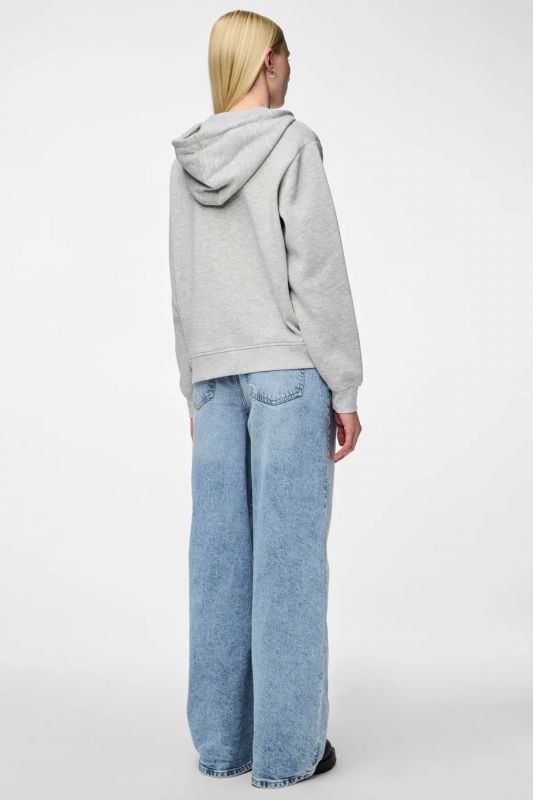 Zip up Hoodie PIECES 17140741-Light-Grey