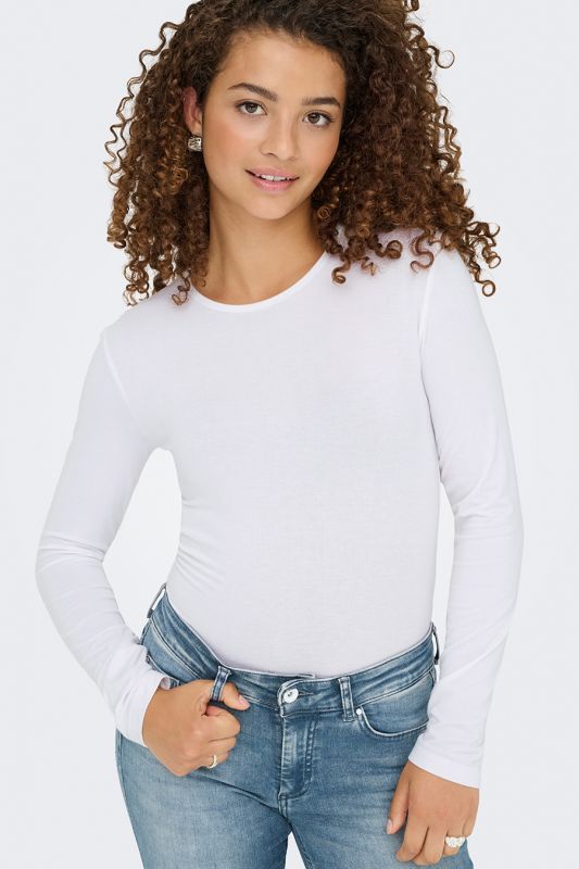 Long-sleeve T-shirt JACQUELINE DE YONG 15272092-White
