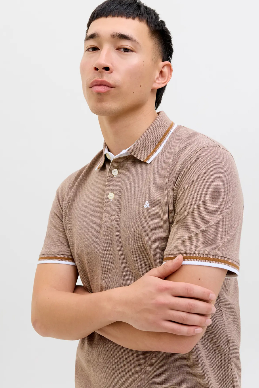 Polo paita JACK & JONES 12136668-Curry-PLAY