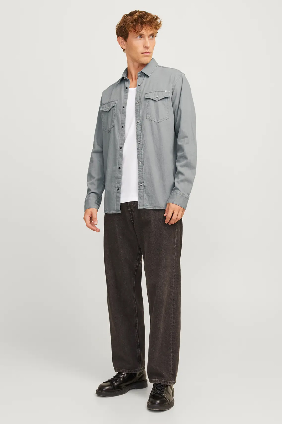 Farkkupaita JACK & JONES 12138115-Light-Grey