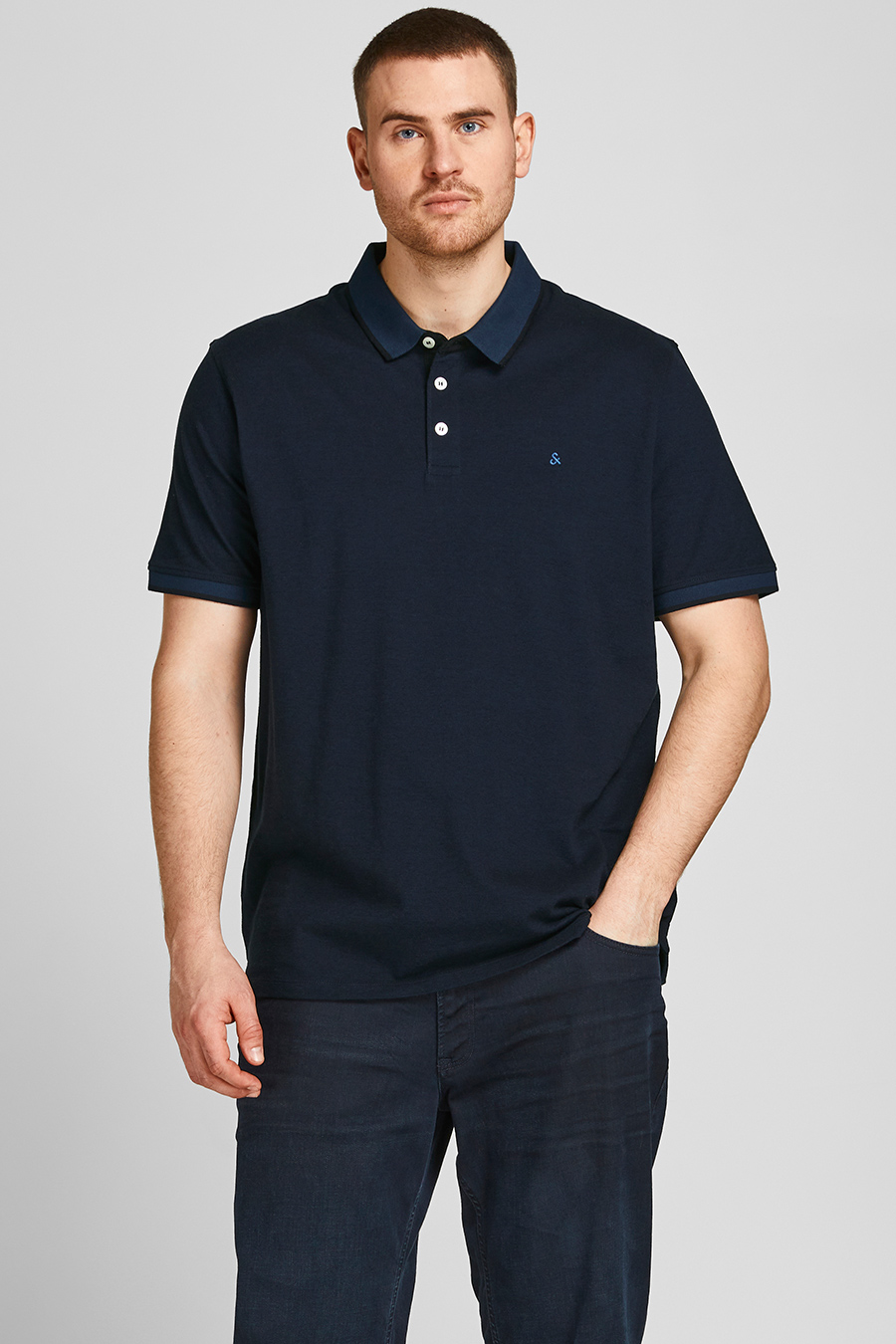 Polo paita JACK & JONES 12143859-Dark-Navy