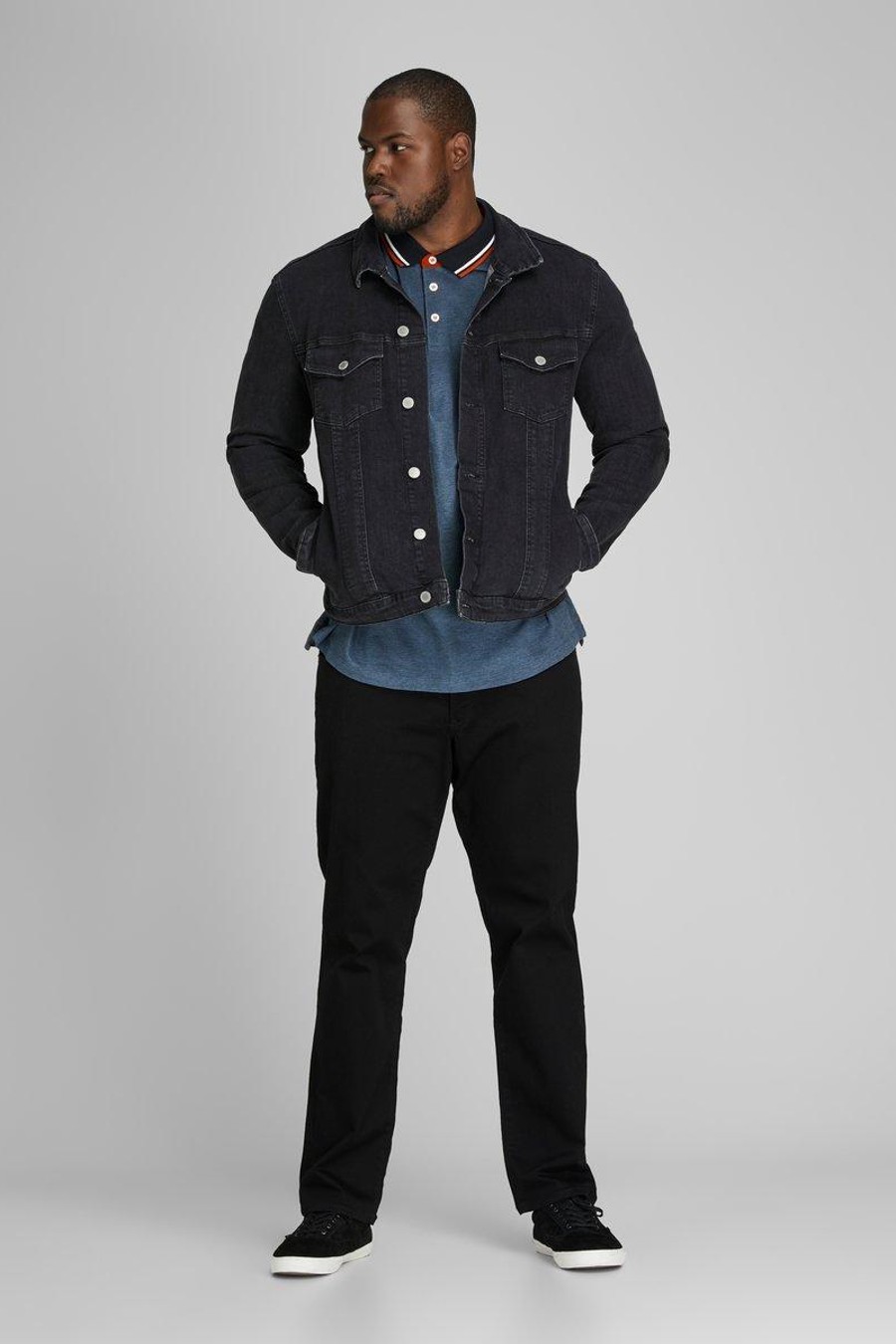 Polo paita JACK & JONES 12143859-Denim-Blue