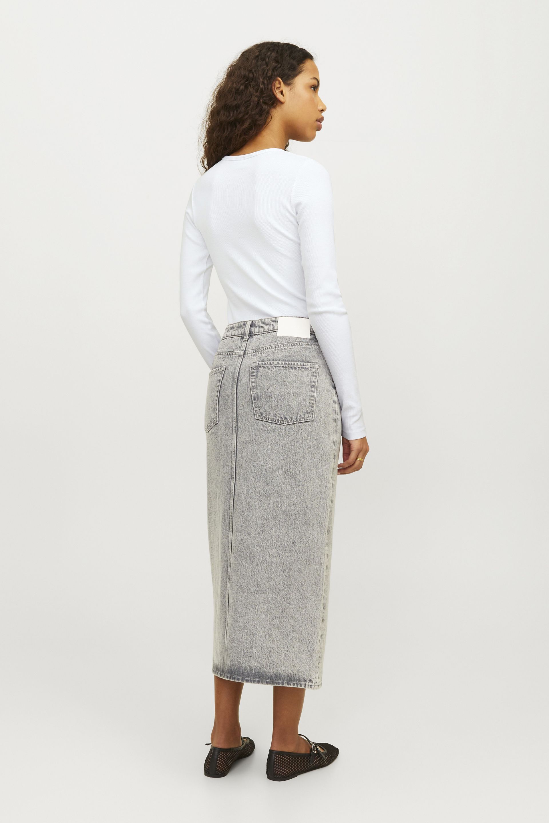 Pitkähihainen T-paita JJXX 12200404-Bright-White