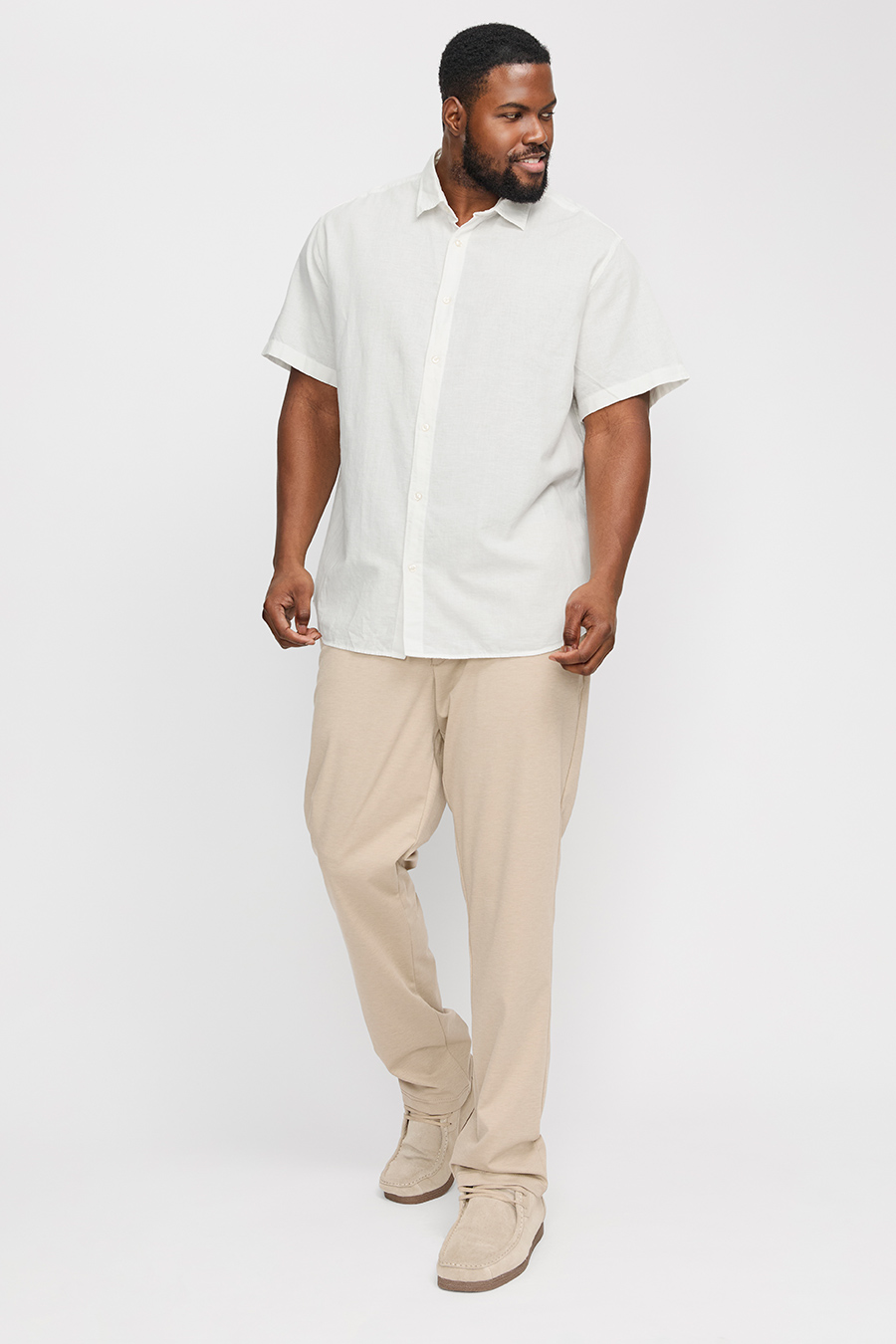 Pellava paita JACK & JONES 12269090-White
