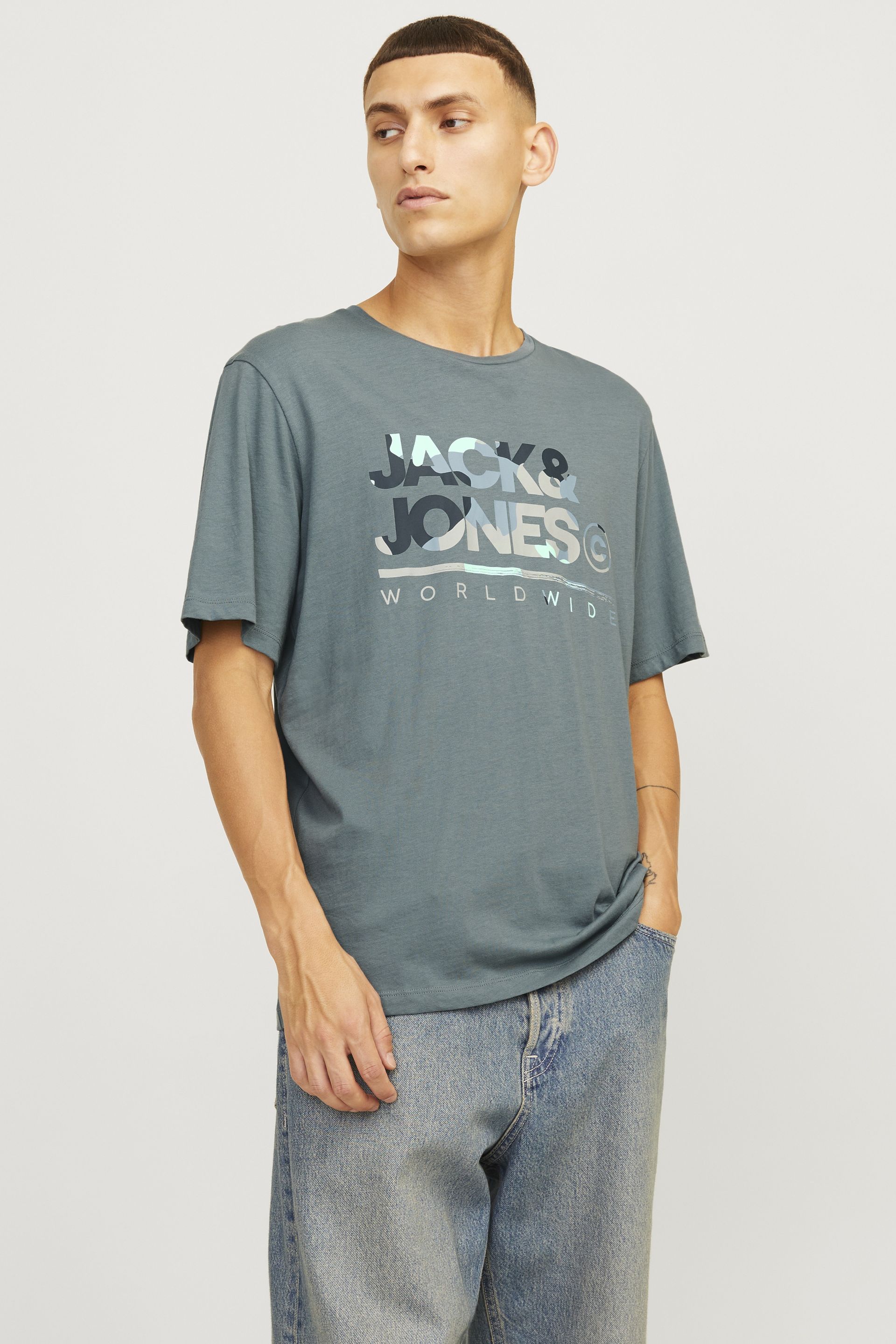 T-paita JACK & JONES 12287689-Goblin-Blue