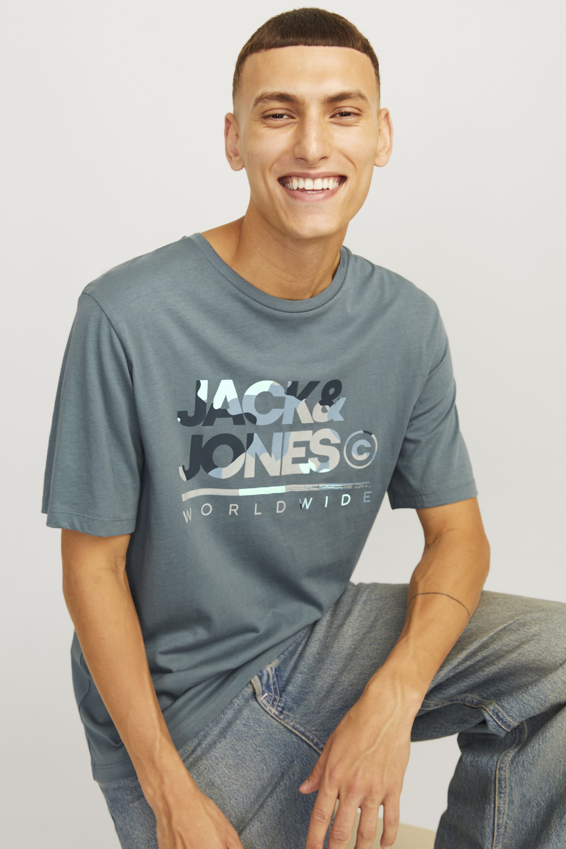 T-paita JACK & JONES 12287689-Goblin-Blue