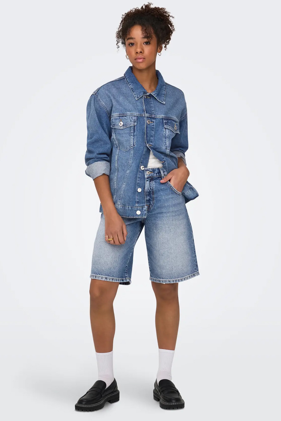 Farkkushortsit ONLY 15340976-Medium-Blue