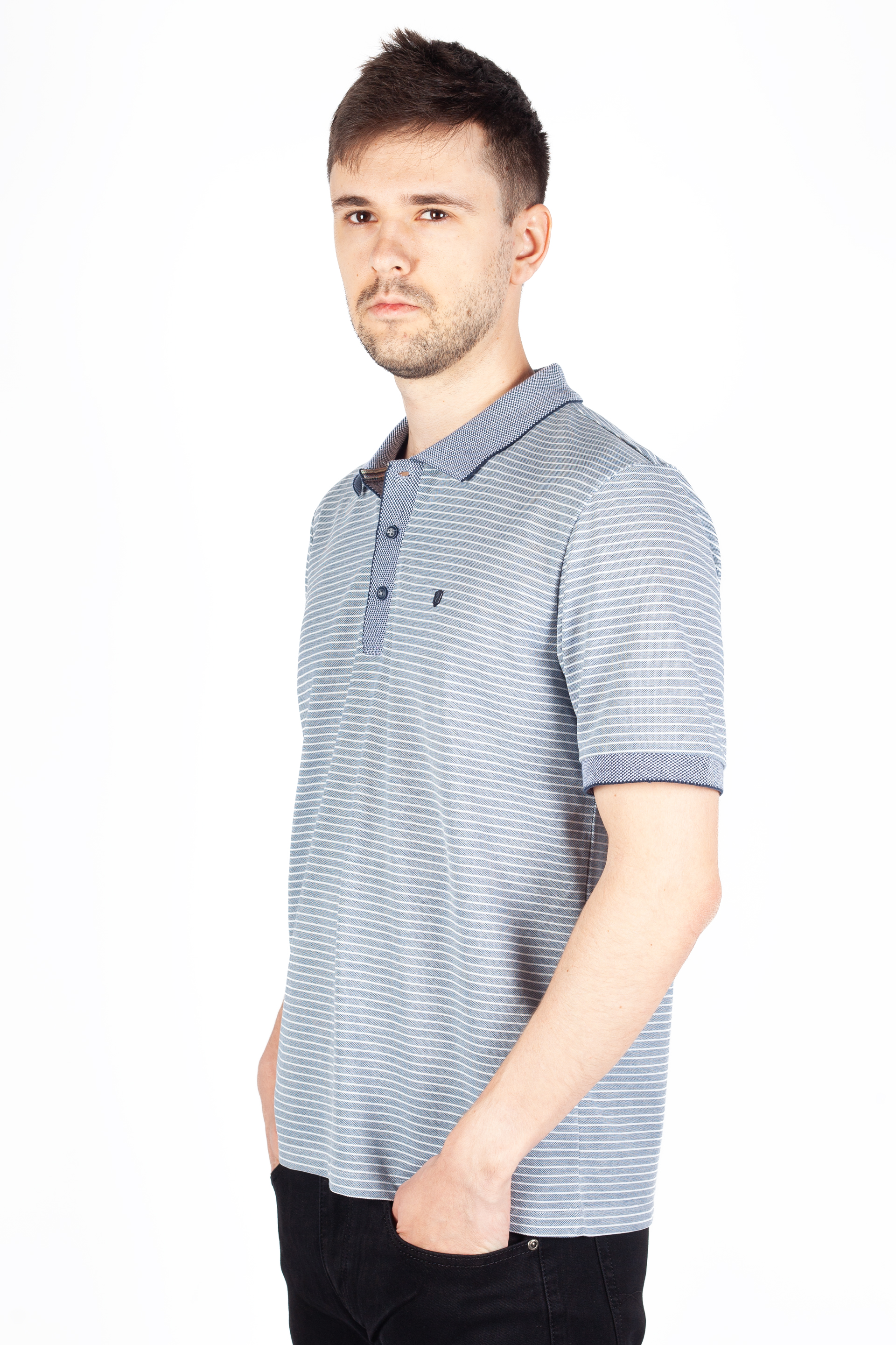 Polo paita MCL 39934-INDIGOMELANJ