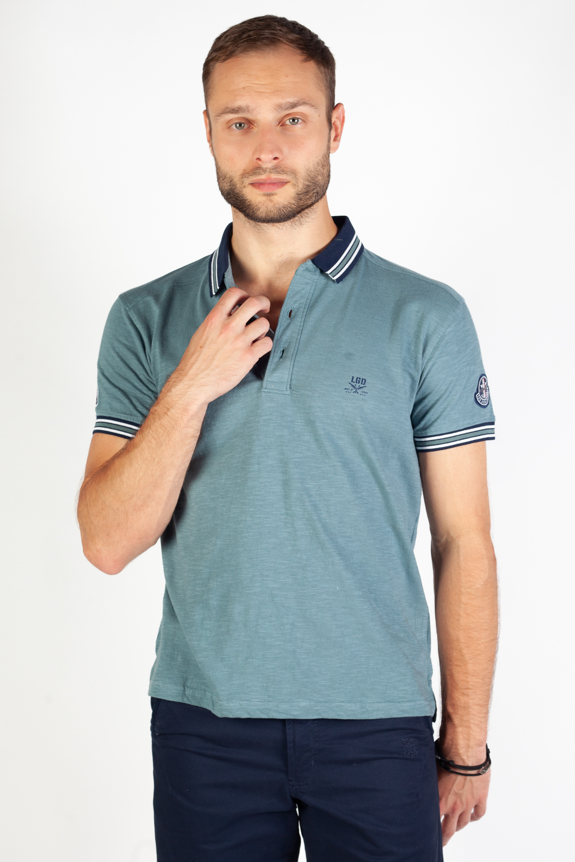 Polo paita LEGENDERS JURROS-DUSTY-BLUE