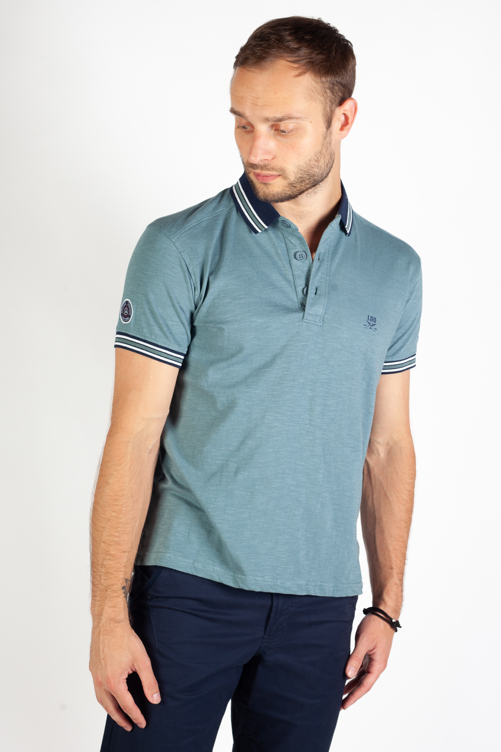 Polo paita LEGENDERS JURROS-DUSTY-BLUE