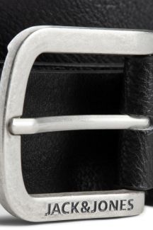 Nahkainen vyö JACK & JONES 12120697-BLACK