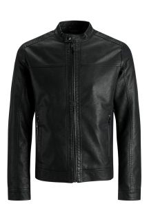 Nahkatakki JACK & JONES 12182461-BLACK