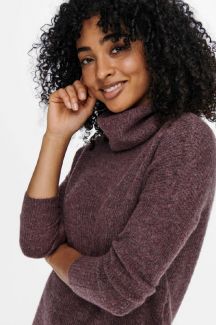 Neulottu mekko ONLY 15140166-Rose-Brown