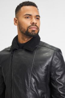 Vuorilla varustettu nahkatakki GIPSY 2201-0110-Black