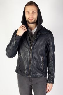 Nahkatakki DEERCRAFT DMJunis-LASOV-black-blu