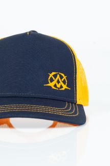 Hattu X JEANS RAPPER-NAVY-YELLOW
