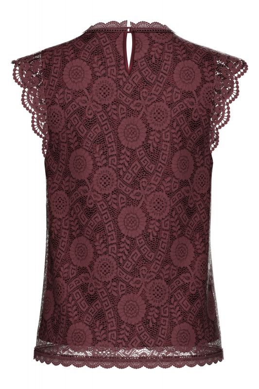 T-paita PIECES 17120454-Tawny-Port