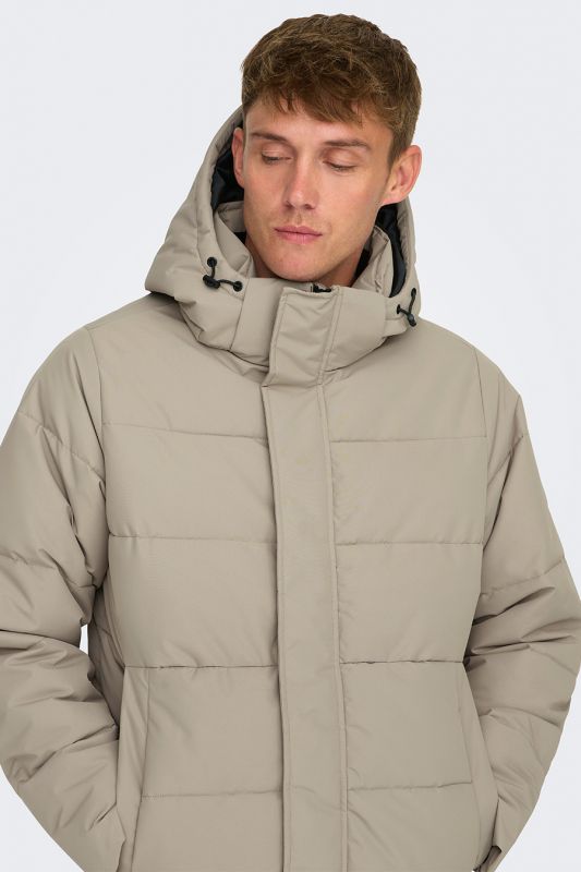 Talvitakki ONLY & SONS 22020156-Desert-Taupe