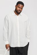 Lininiai marškiniai JACK & JONES 12269089-White