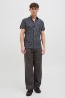 Lininiai marškiniai JACK & JONES 12274951-Night-Sky