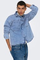 Džinsinė striukė ONLY & SONS 22034613-Medium-Blue