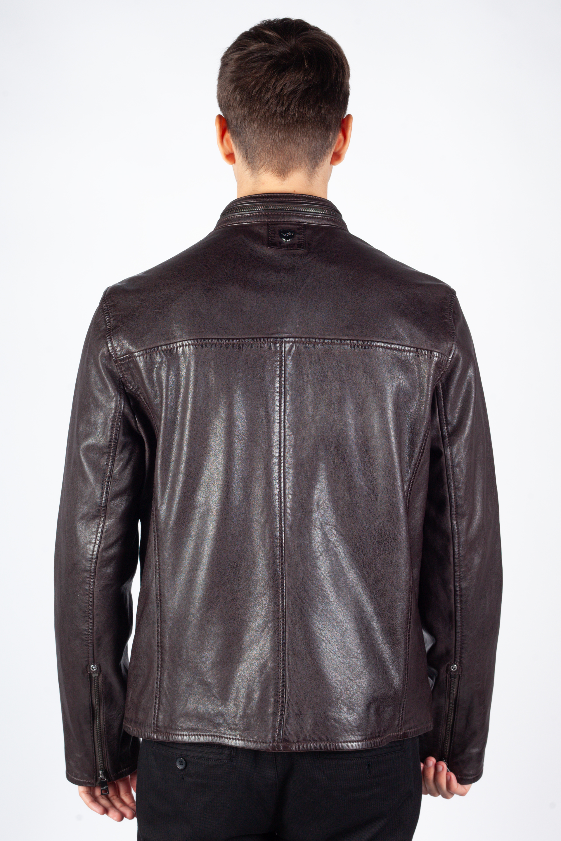 Odinė striukė MAURITIUS 1201-0848-dark-brown