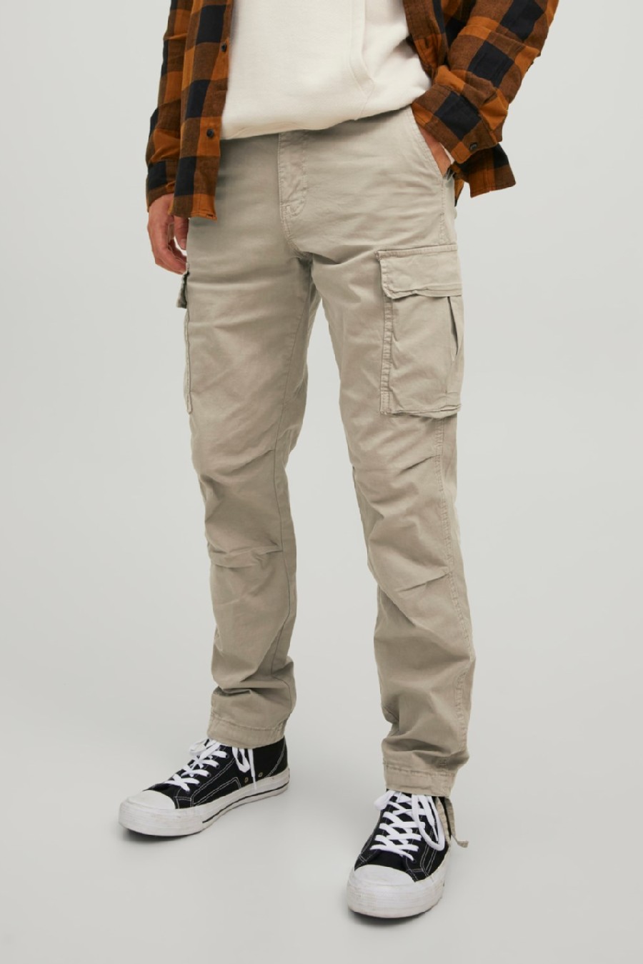 Cargo kelnės JACK & JONES 12216664-Dune-SOLID