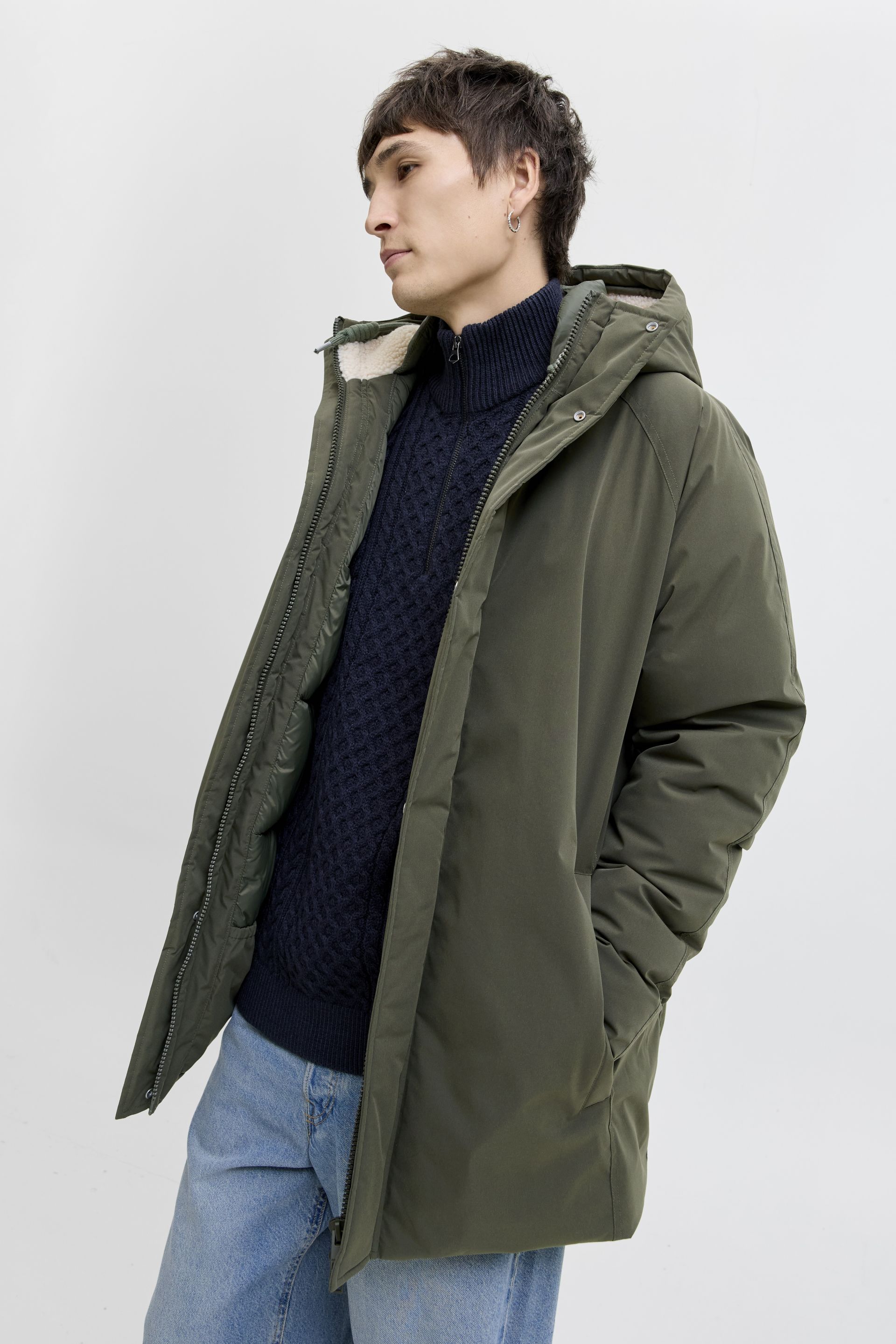 Žieminė striukė JACK & JONES 12278783-Forest-Night