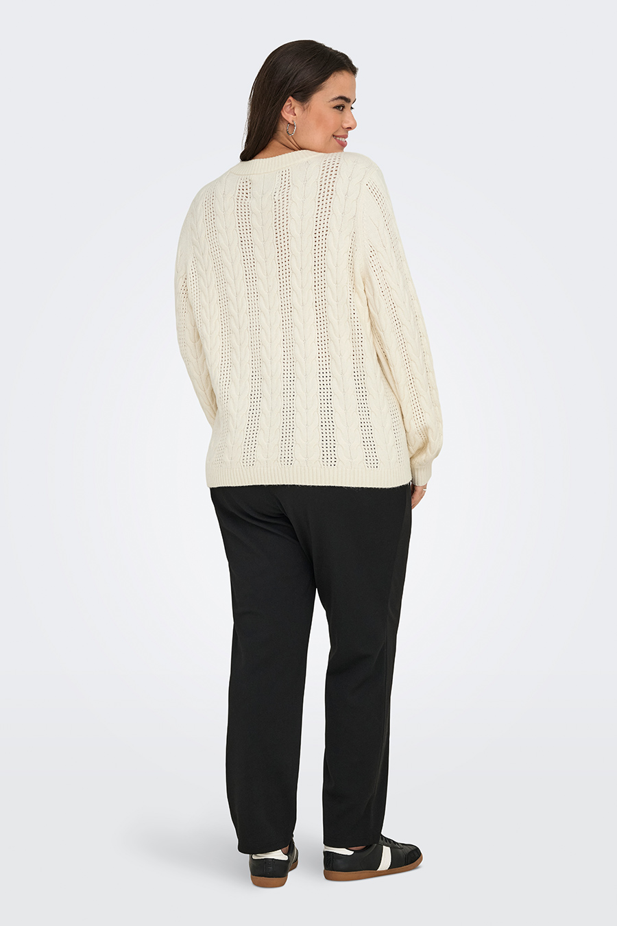 Megztinis ONLY CARMAKOMA 15358155-Whitecap-Gray