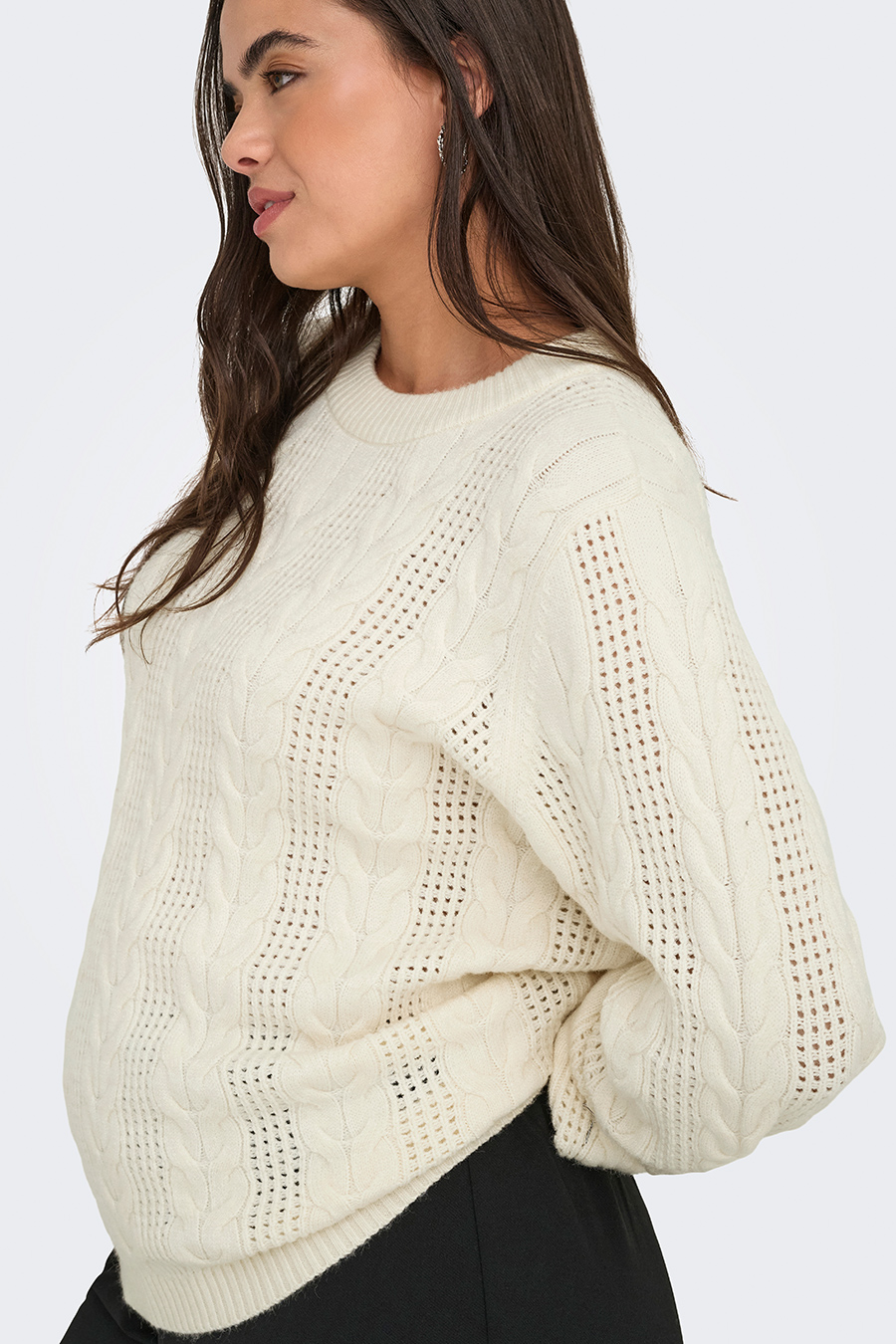 Megztinis ONLY CARMAKOMA 15358155-Whitecap-Gray