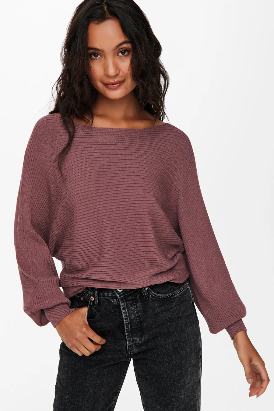 Megztinis ONLY 15226298-Rose-Brown