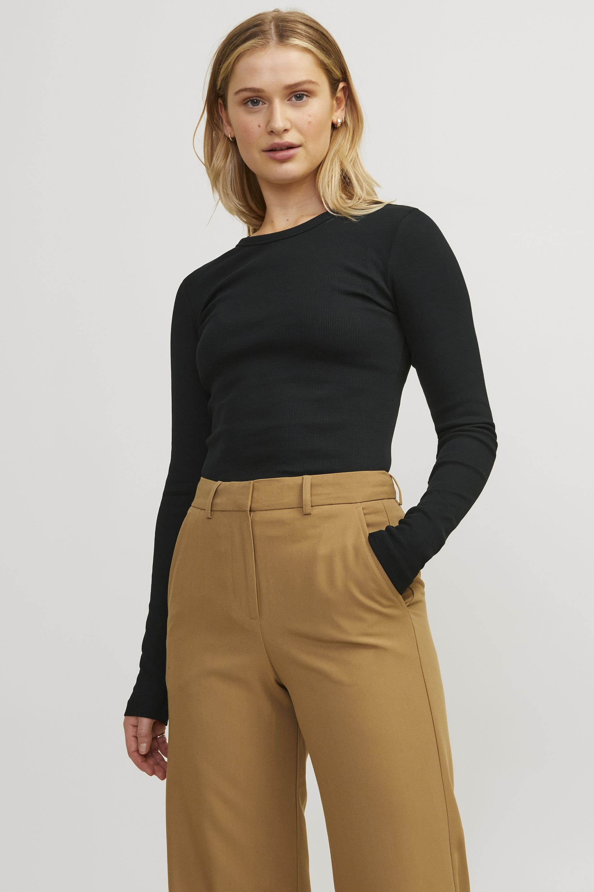 Marškinėliai ilg. rankovėmis JJXX 12200404-Black