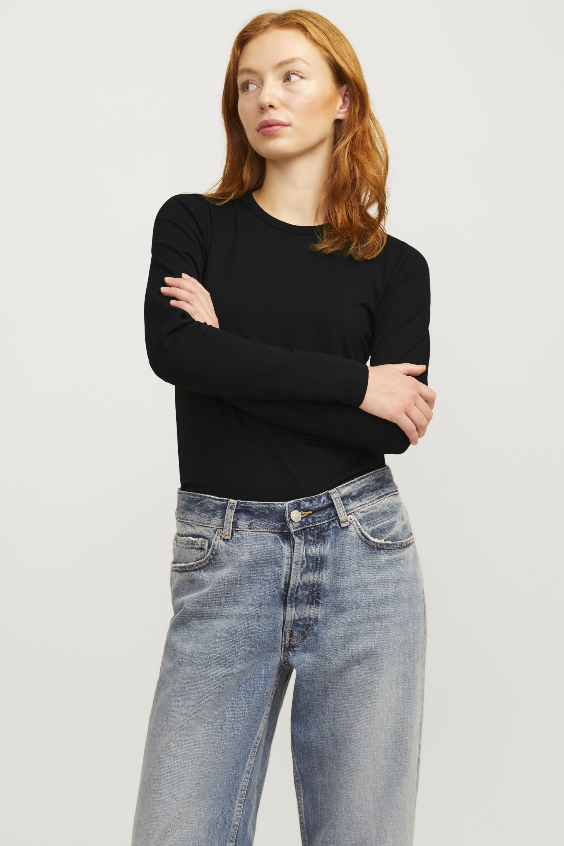 Marškinėliai ilg. rankovėmis JJXX 12258414-Black