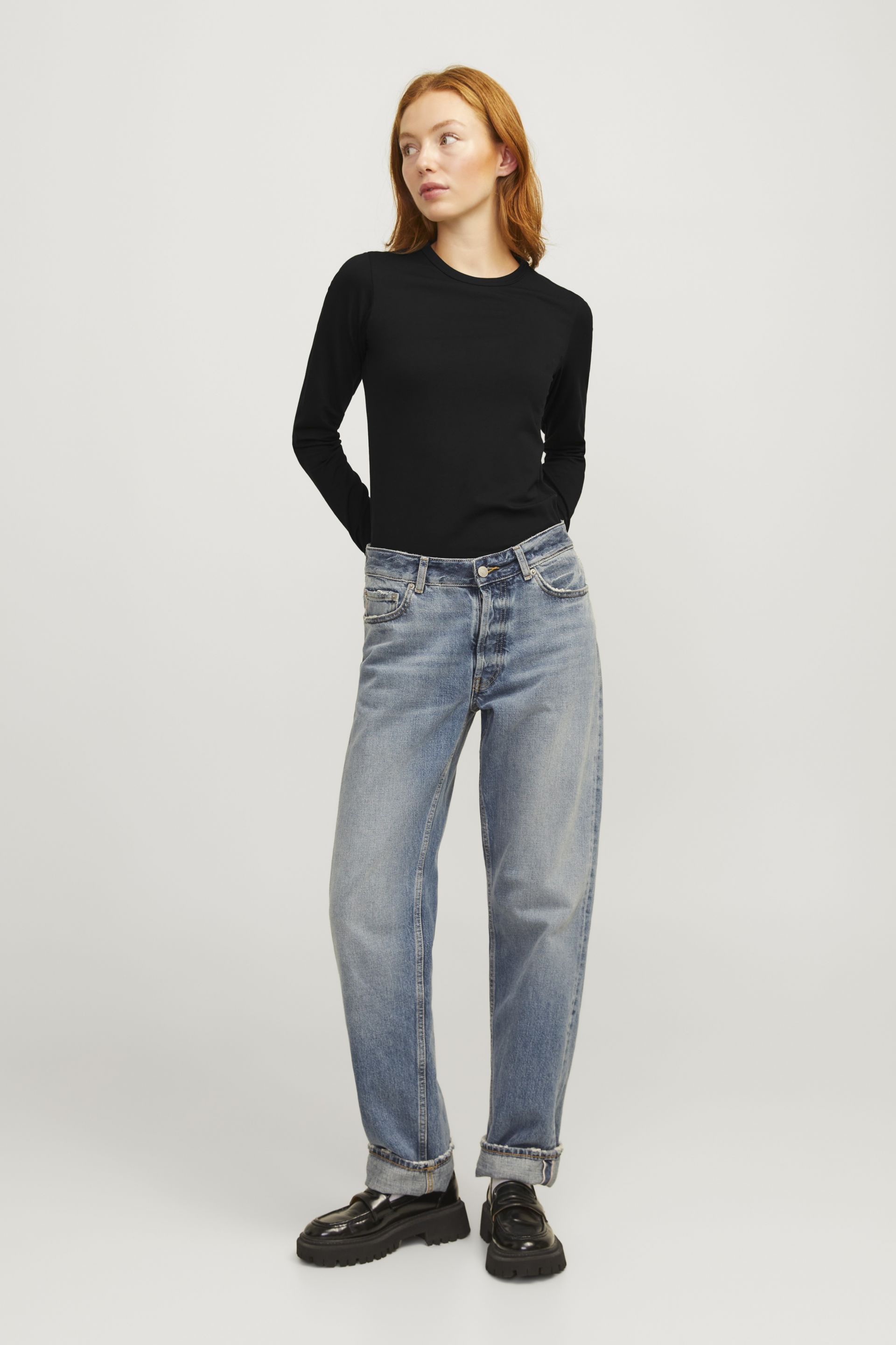 Marškinėliai ilg. rankovėmis JJXX 12258414-Black