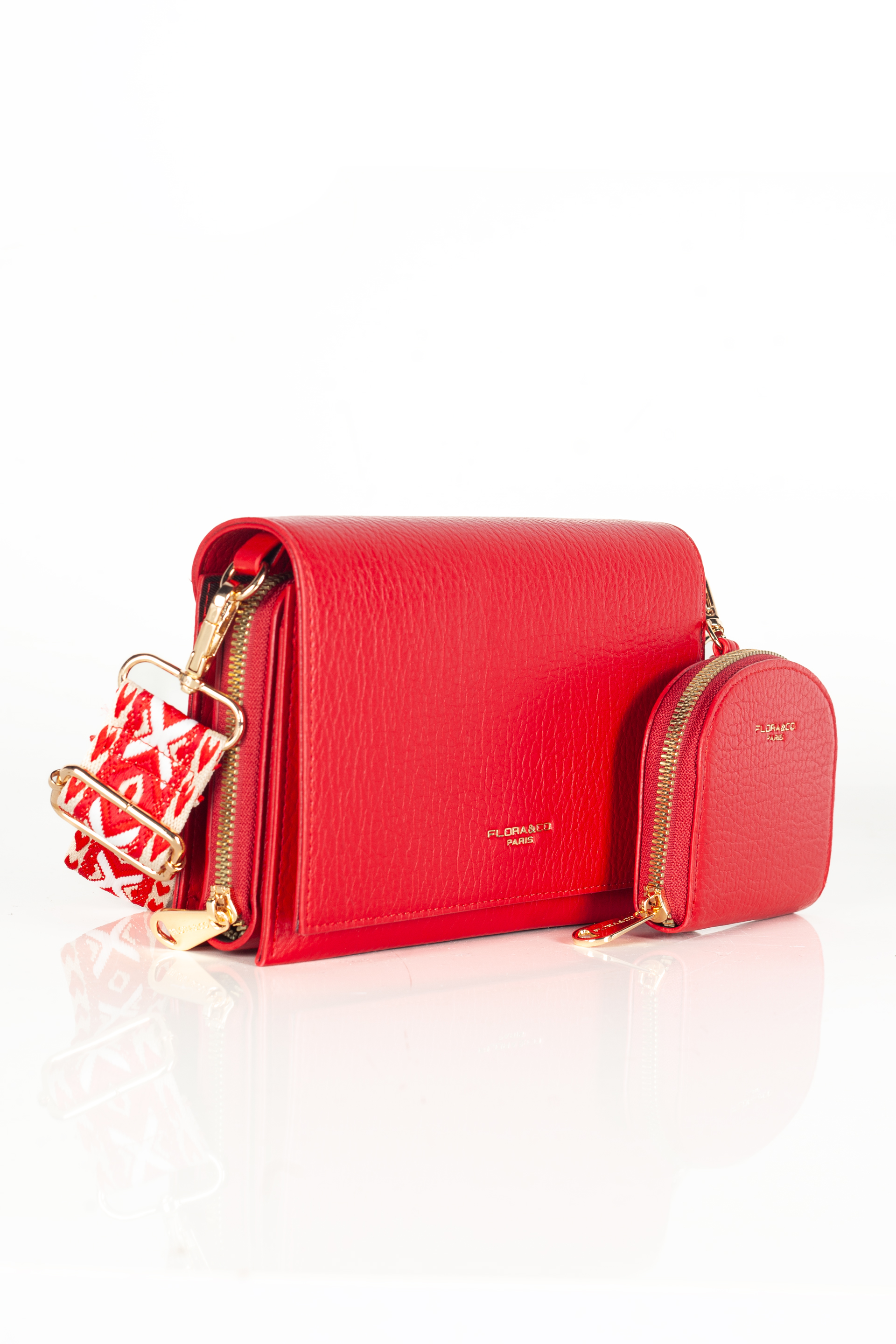 Rankinė per petį FLORA&CO F5008-ROUGE