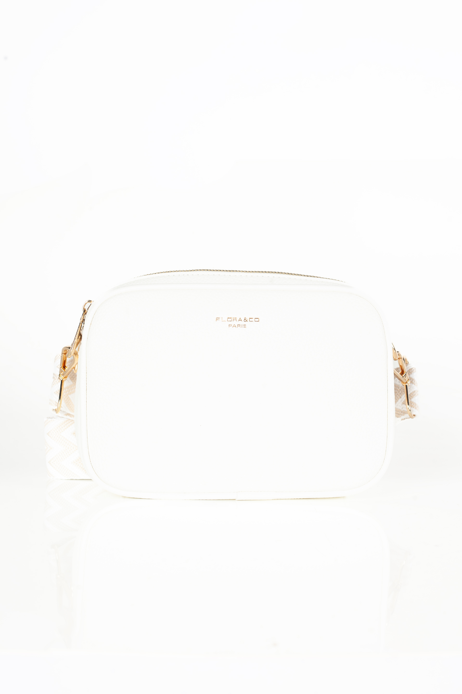 Rankinė per petį FLORA&CO F6967-BLANC
