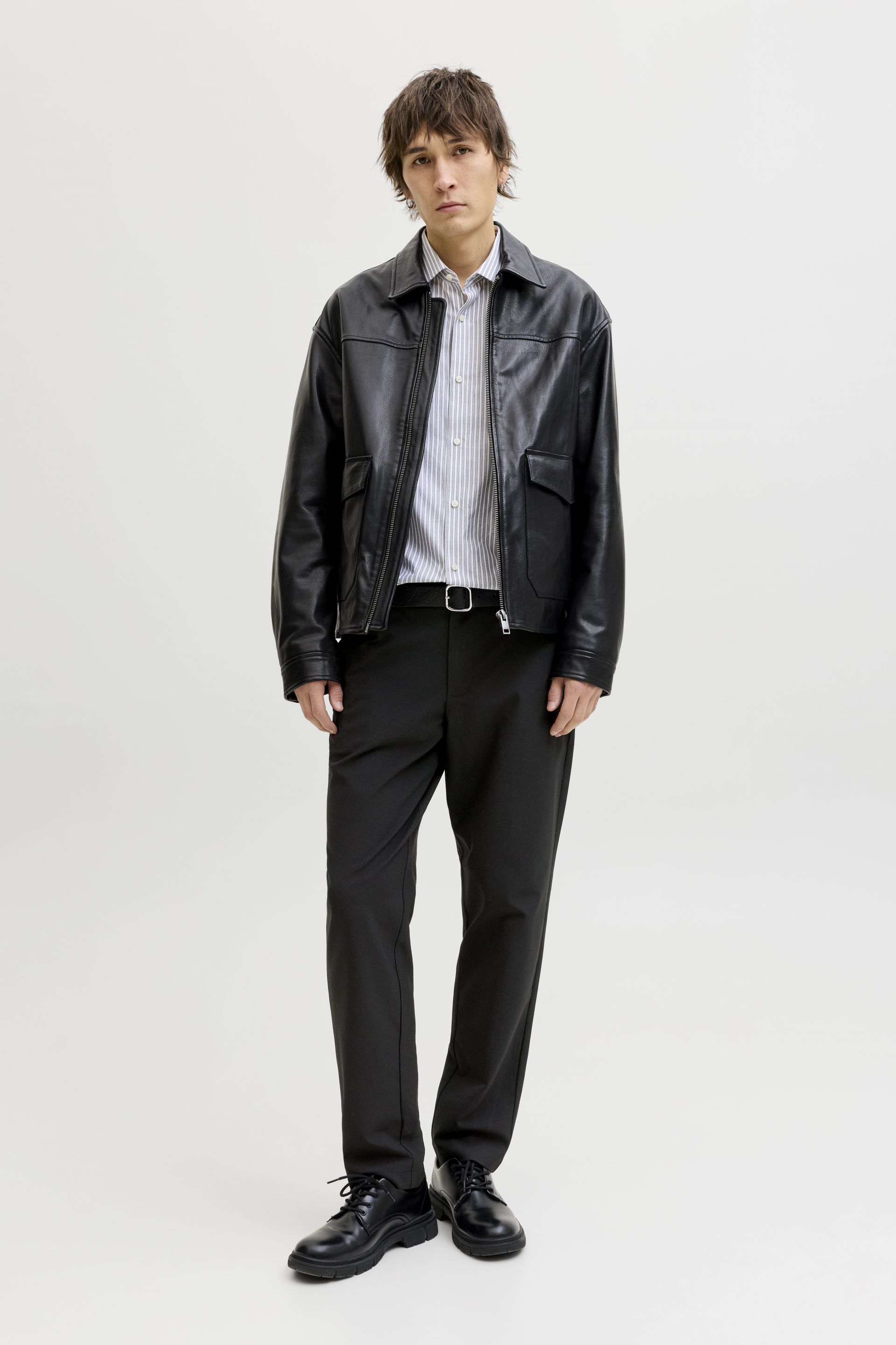 Klasikinės kelnės JACK & JONES 12292100-Black