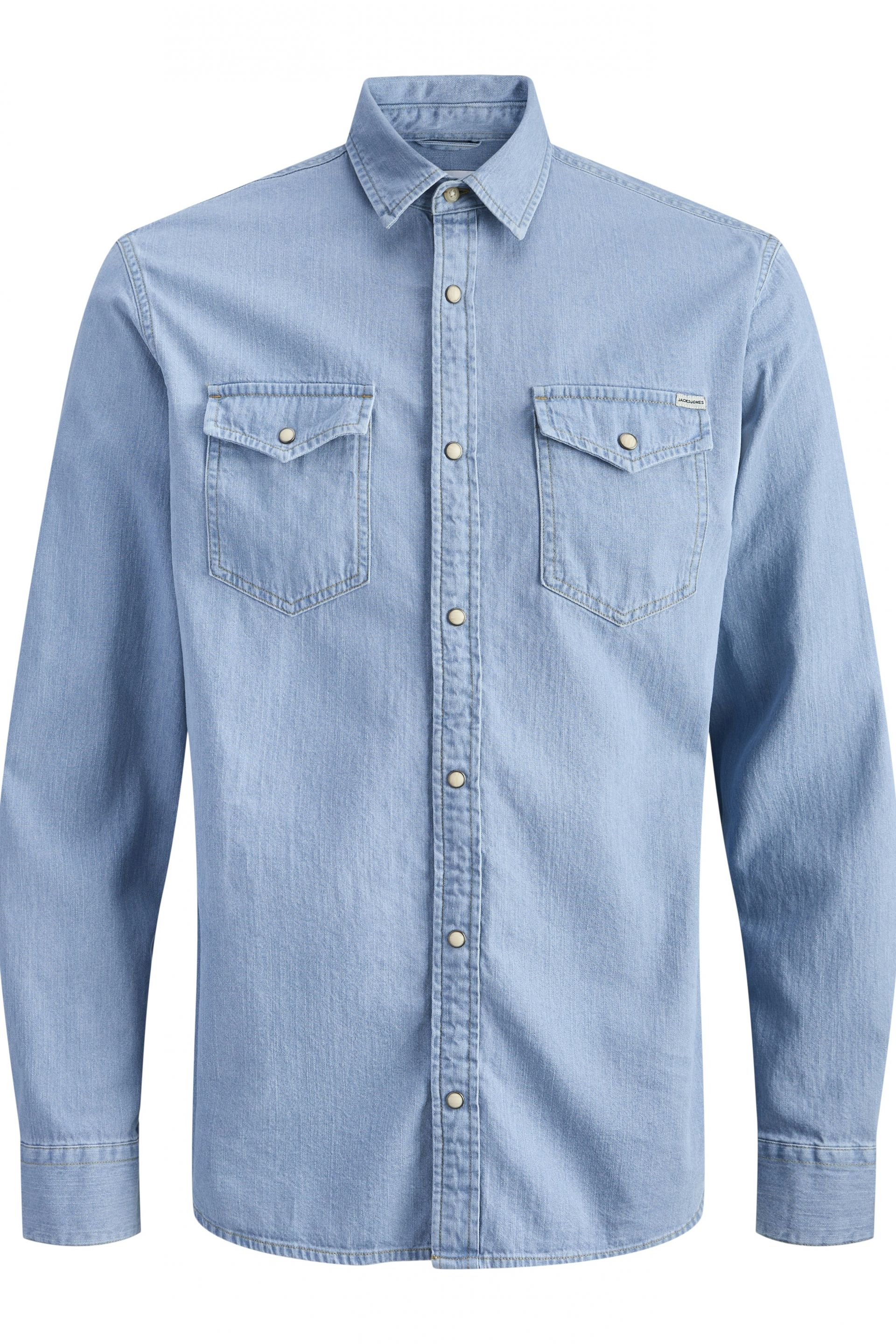 Džinsiniai marškiniai JACK & JONES 12138115-Light-Blue