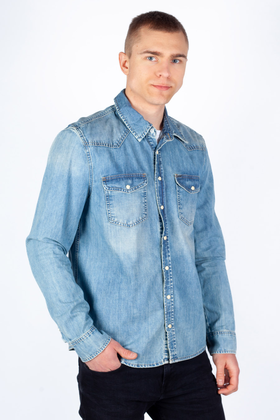 Džinsiniai marškiniai LTB JEANS 1009-60475-15700-54973