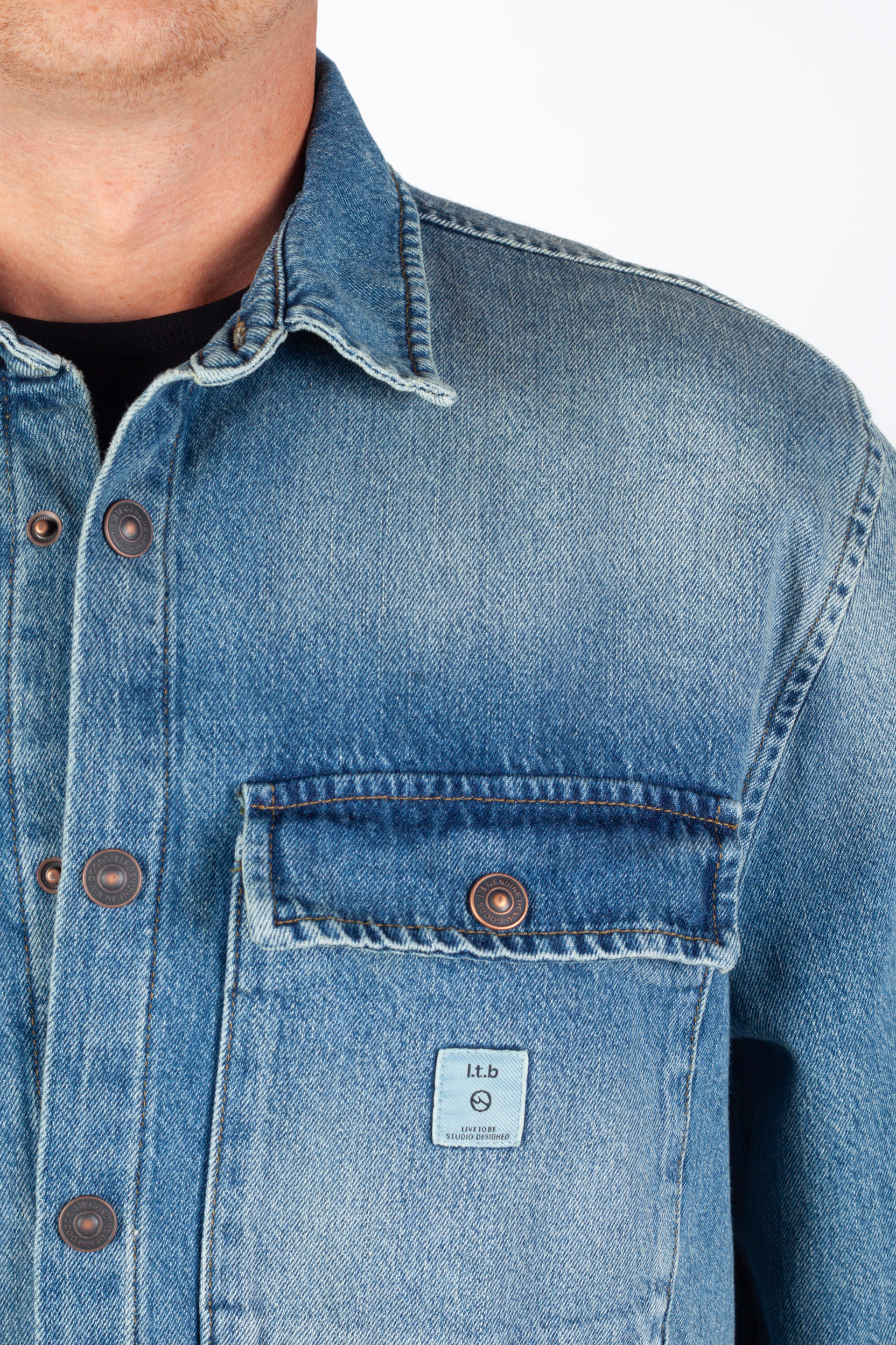 Džinsiniai marškiniai LTB JEANS 1009-61020-15965-55636