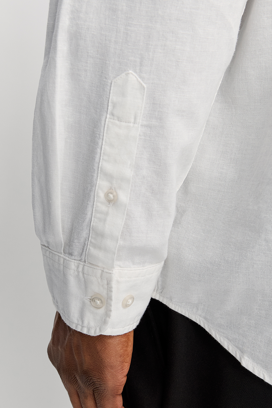 Lininiai marškiniai JACK & JONES 12269089-White