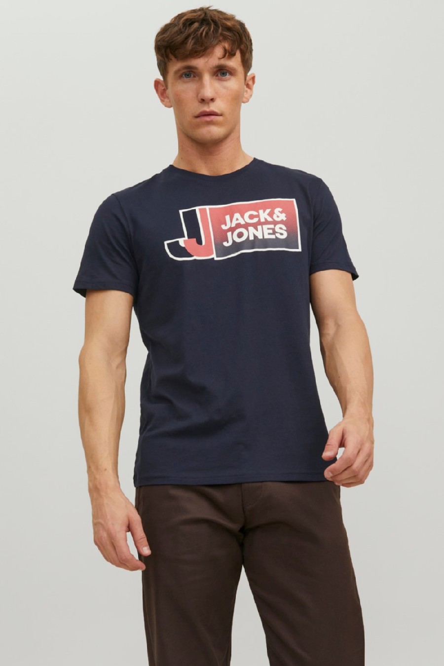 Marškinėliai JACK & JONES 12228078-Navy-Blazer