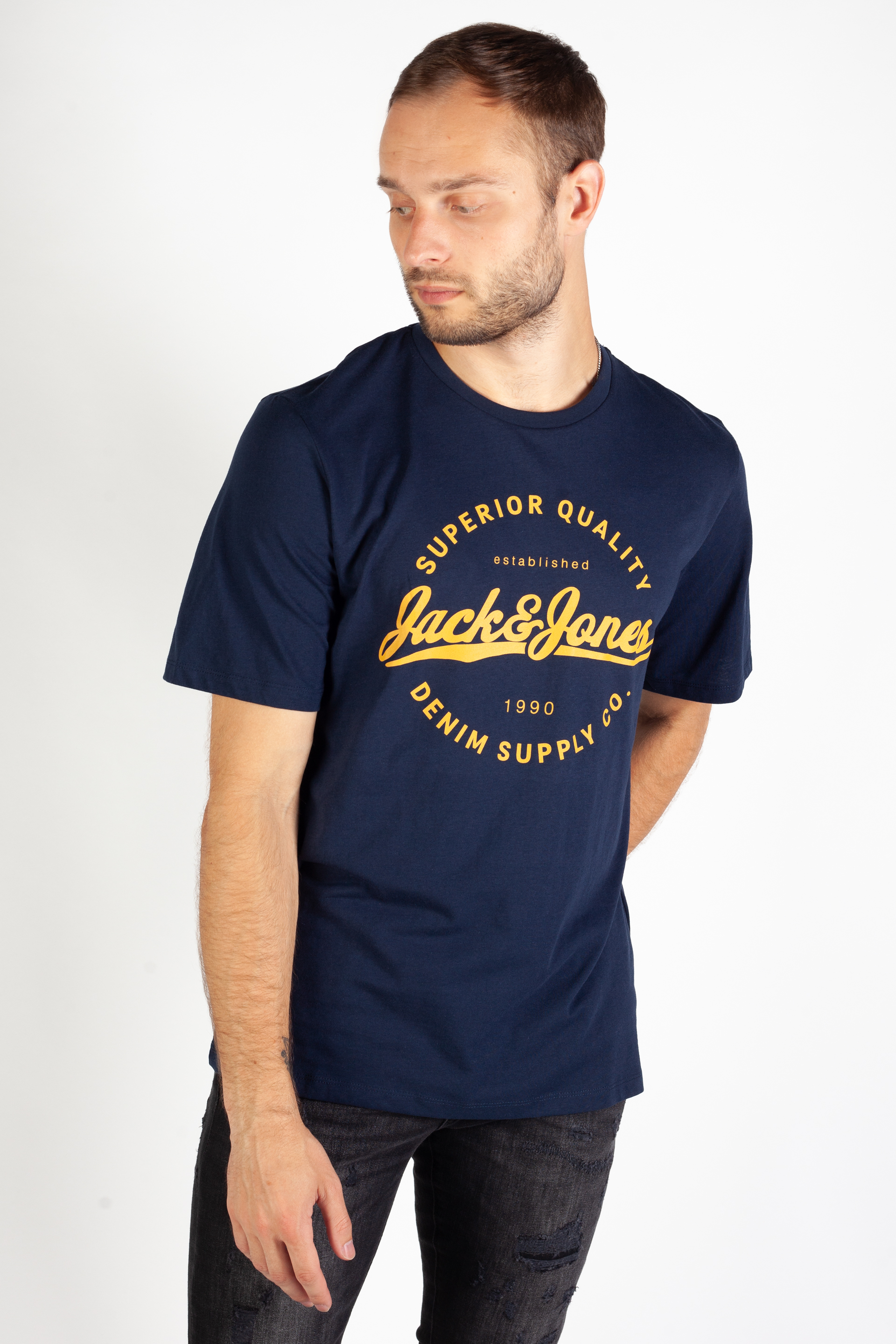Marškinėliai JACK & JONES 12236150-Navy-Blazer