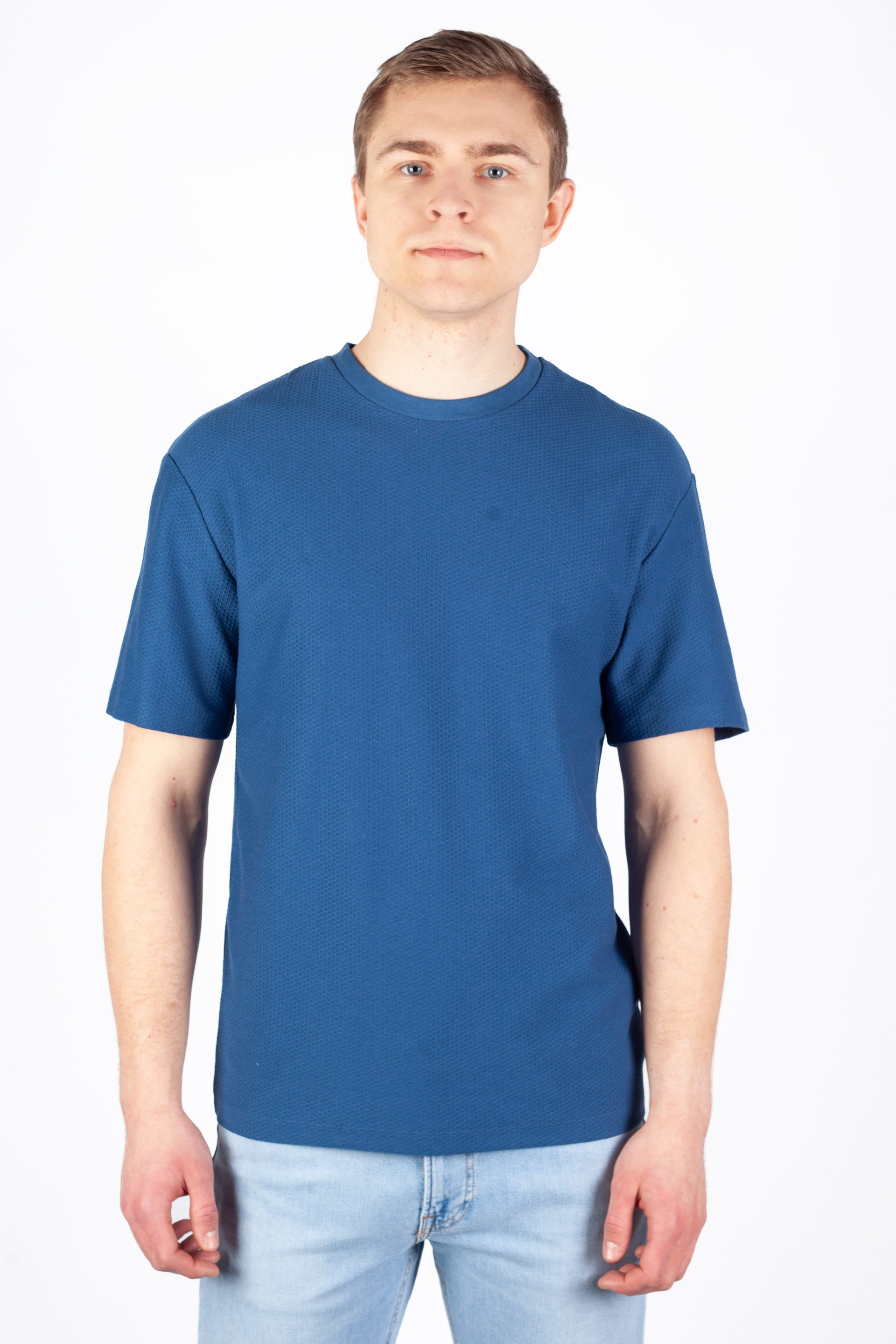 Marškinėliai JACK & JONES 12249322-Ensign-Blue