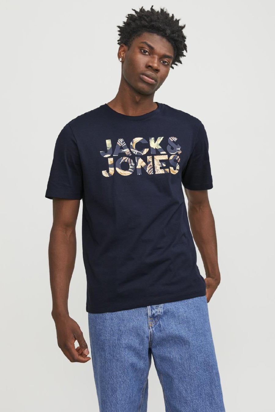 Marškinėliai JACK & JONES 12250683-Navy-Blazer