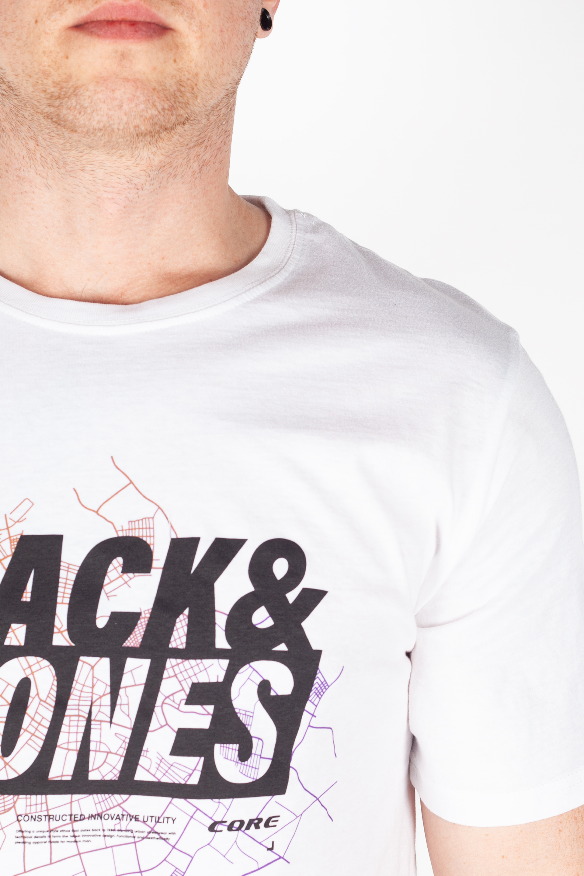 Marškinėliai JACK & JONES 12277931-White